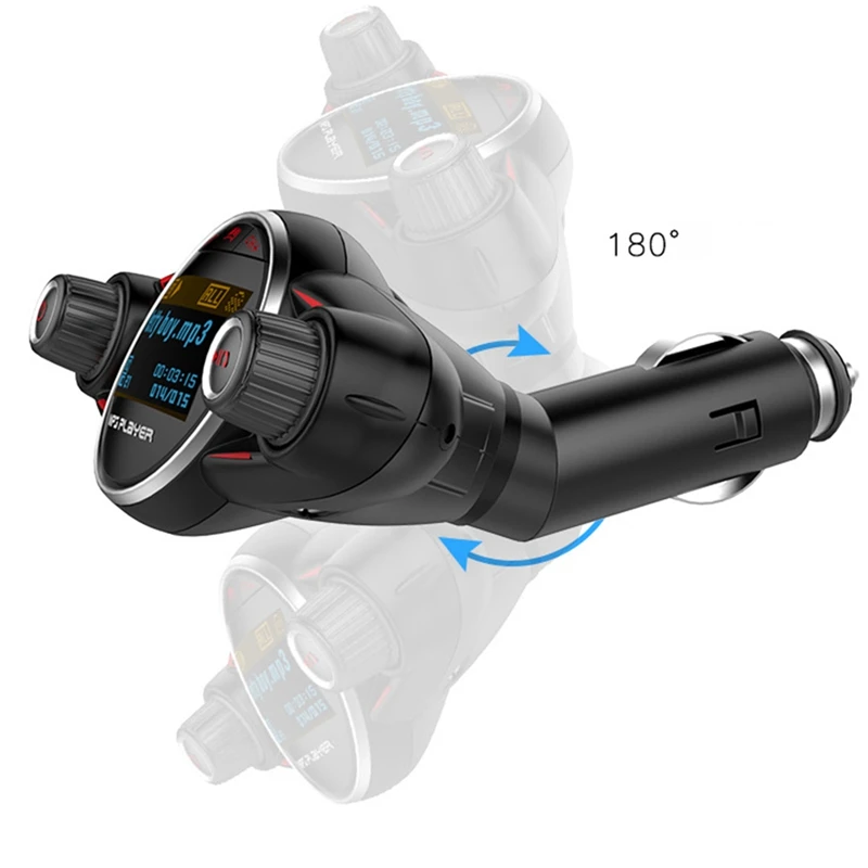 Автомобильный Bluetooth MP3 передатчик автомобильный FM TF карта музыкальный телефон плеер U диск плеер и кардридер 12-24 В