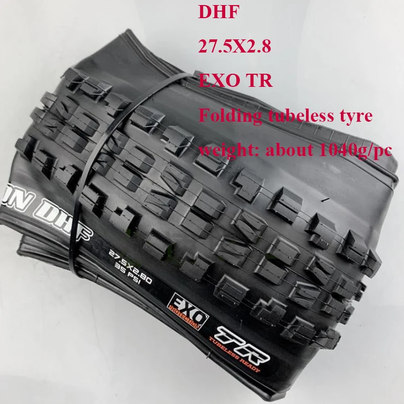 DHF 27.5x2.8 MAXXIS бескамерные готовые 27,5*2,8 3C TLR EXO велосипедные шины DH горный велосипед шины 27,5 Складные шины вниз холм Миньон DHF DHR REKON - Цвет: DHF 27.5x2.8