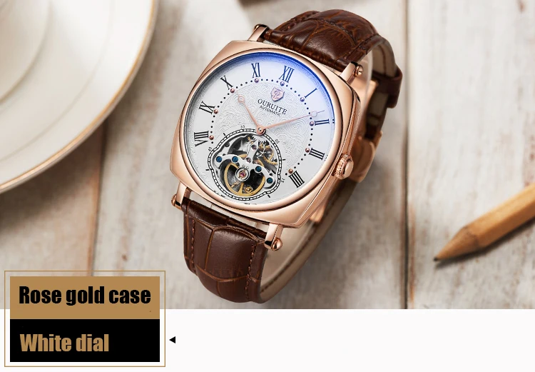 Мужские часы Топ люксовый бренд Tourbillon автоматические механические часы мужские из нержавеющей стали 5 бар водонепроницаемые дизайнерские часы модные