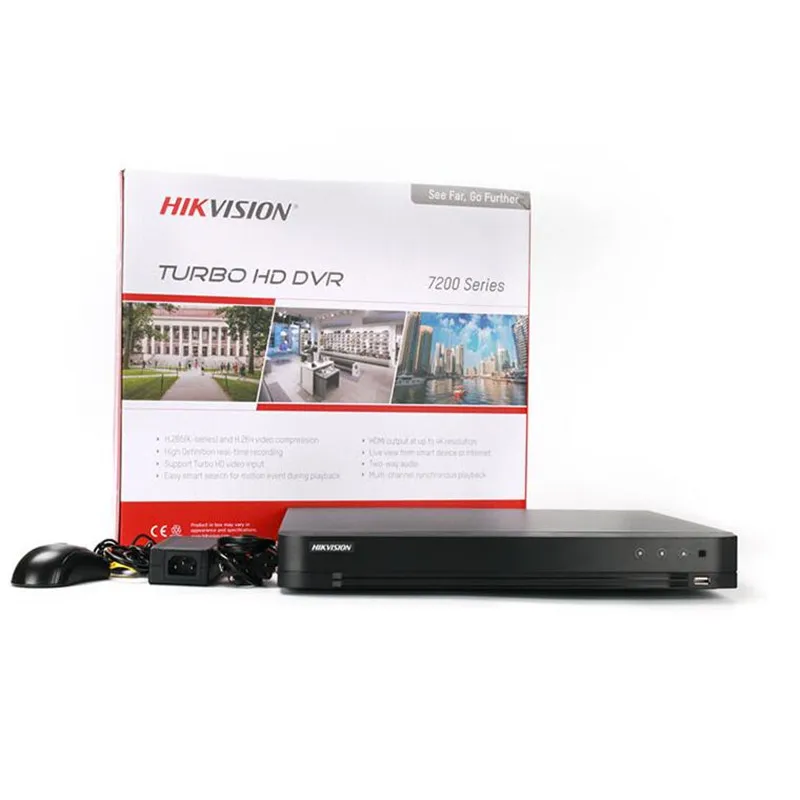 Hikvision 16CH 5 в 1 AHD DVR DS-7216HUHI-K2 Поддержка CVBS TVI CVI AHD аналоговые IP камеры P2P Облако H.265 HDMI видео рекордер