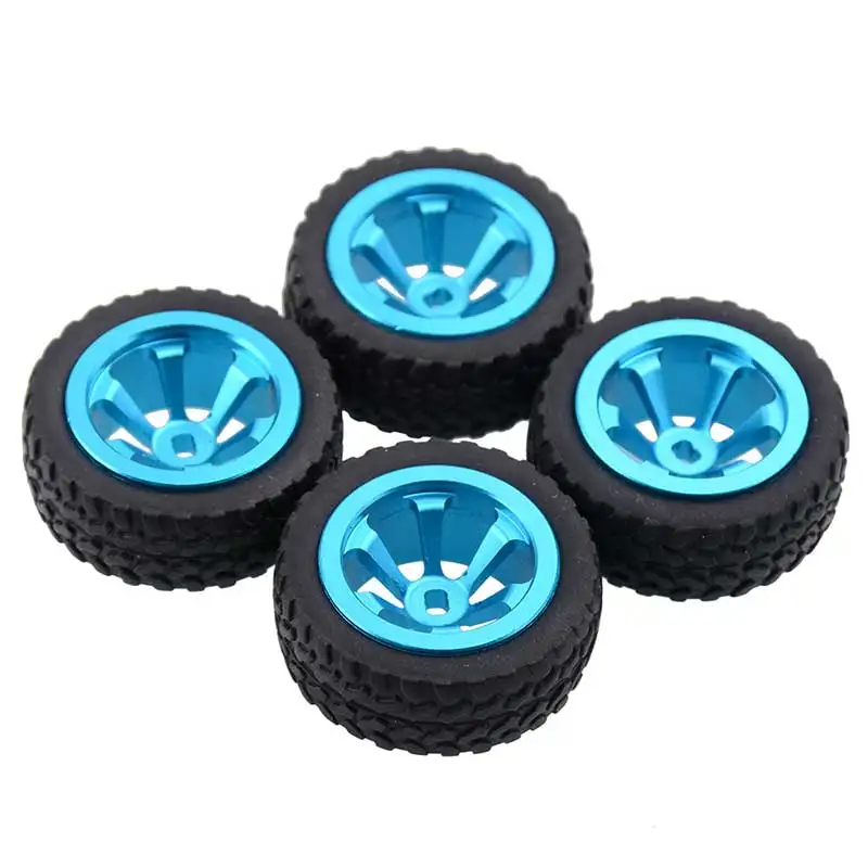 4 шт./лот металл + резиновые шины и колеса для WLtoys 1/28 RC автомобиля K969 K989 K999 P929 4WD