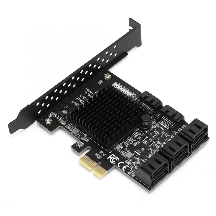 PCI-E на SATA3.0 контроллер Плата расширения 8-Порты и разъёмы SATA3.0 Интерфейс Плата расширения PCI-E плата адаптера