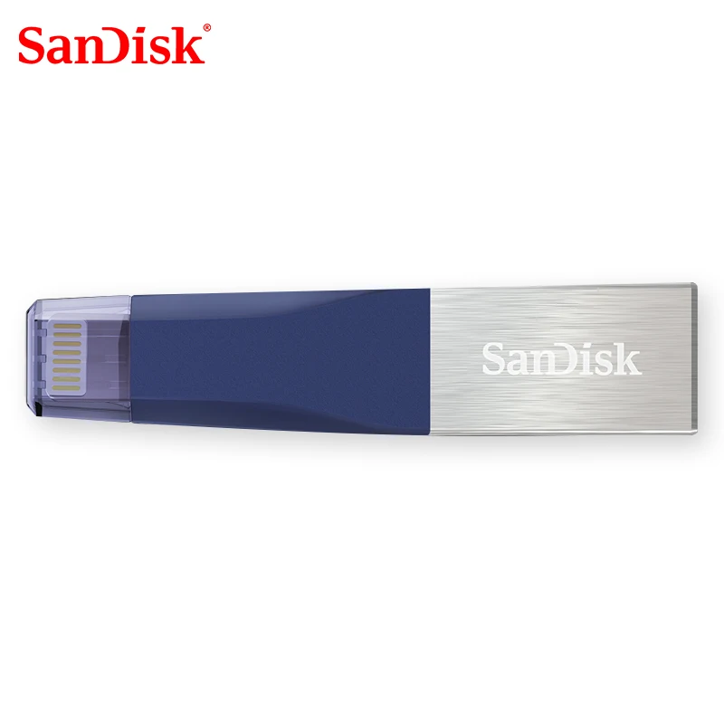 Флеш-накопитель sandisk USB iXPAND 3,0 OTG 32 Гб 64 ГБ, флеш-накопитель Lightning на металлическую ручку 128 ГБ, u-диск для iPhone, iPad, iPod, карта памяти