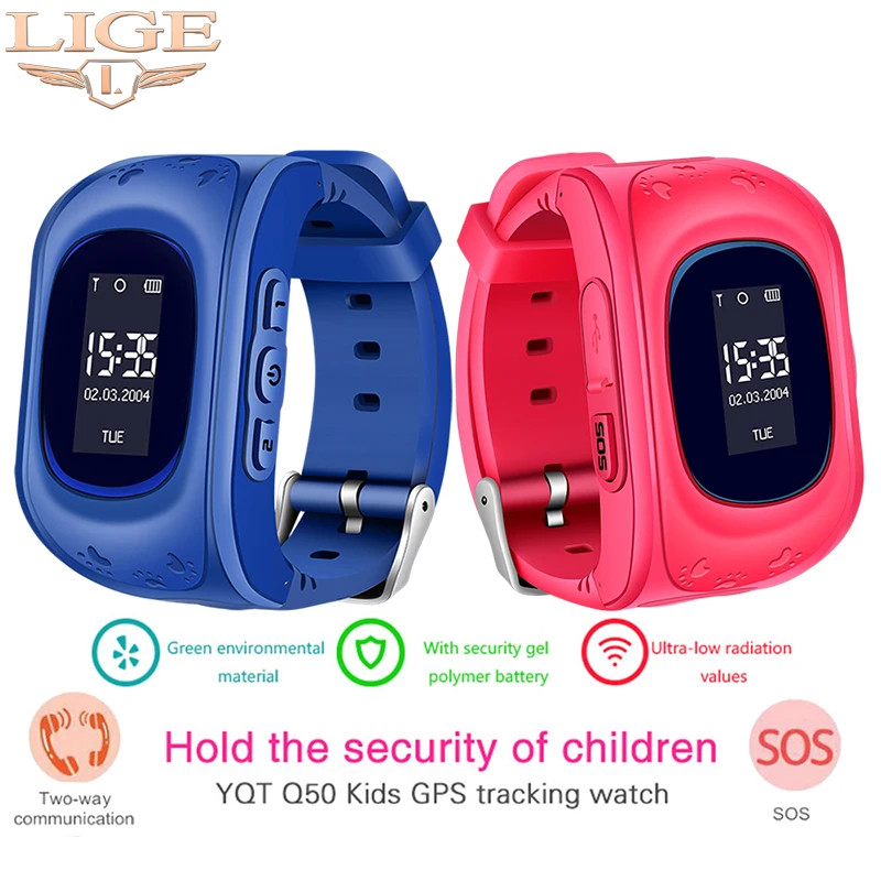 

2019LIGE New Smart Children Watch Remote Monitor Child Activity Range Position Display SOS Call Smart Baby Watch For Android iOS