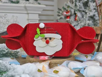 Santa Claus B 5 шт./партия, новинка, сделай сам, складывающаяся Рождественская конфетка сумка, подарочные сумки, сумки Санта-Клауса, украшение на Рождество, Xams, аксессуары - Цвет: Santa Claus B