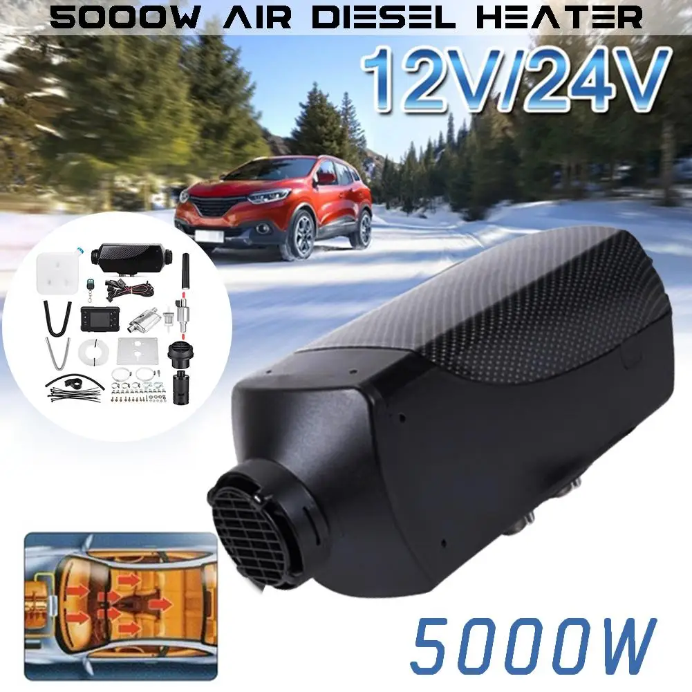 

Car Heater 5KW 12V 24V Air Diesels Heater Parking Heater With Remote Control LCD Monitor For RV Motorhome Trailer Trucks Boats