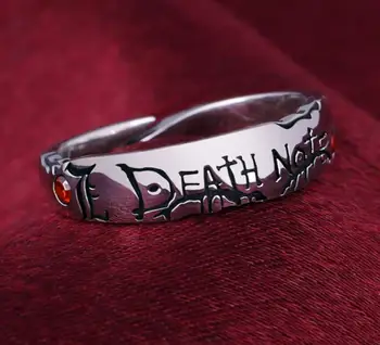 

Death Note Yagami Light Ring 925 Silver Jewelry Size 5/6/7 Christmas Cos Gift