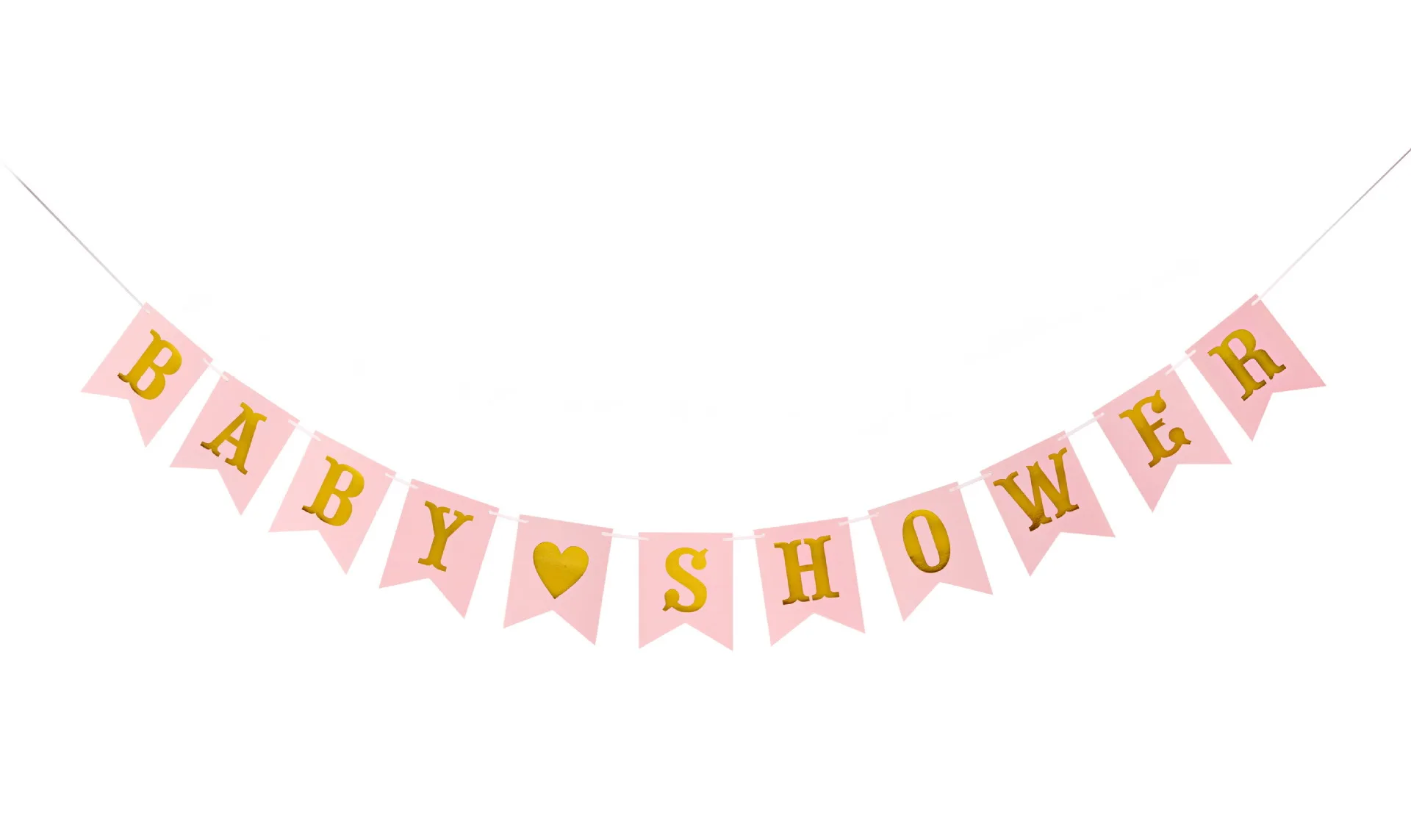 Pink Baby Shower 3M его девочка/мальчик ребенок душ буквы флаги Baby Shower вечерние бумага для баннера материал горячие продажи вечерние украшения поставщик - Цвет: Pink Baby Shower