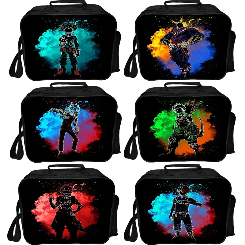 Galaxy My Hero Academia Lunch Bag Worker Lunch Box Students Deku Lunch Bag Cooler Bag Child