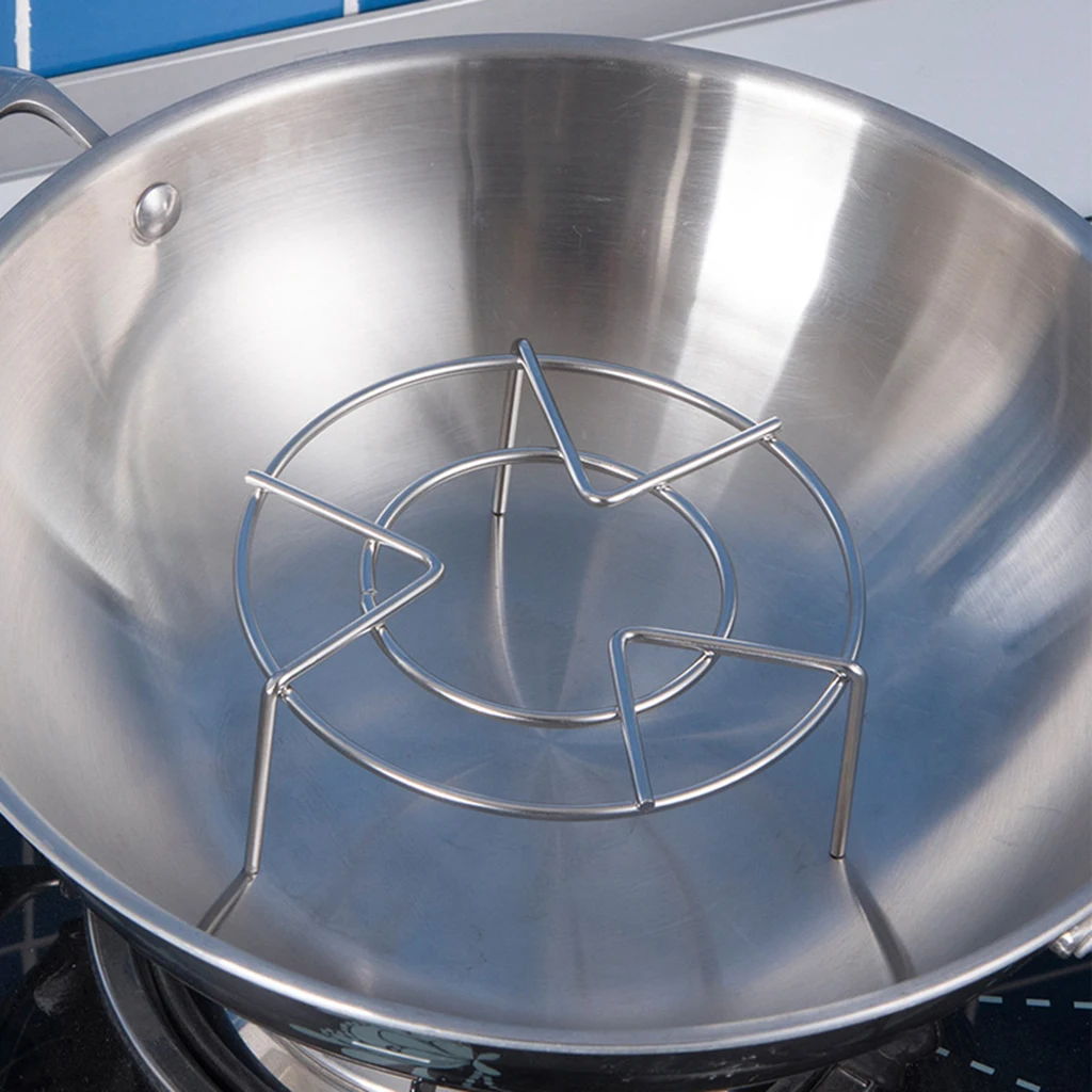 Stainless Steel Egg Rack Pressure Cooker Stand Basket  Rack,Multipurpose Steamer Rack