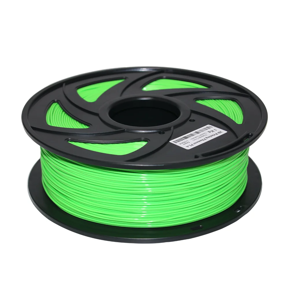 Green 2 Новое поступление 3D-принтеры нити 1,75 1 кг PLA Пластик резиновая расходных материалов Материал - Цвет: Green 2