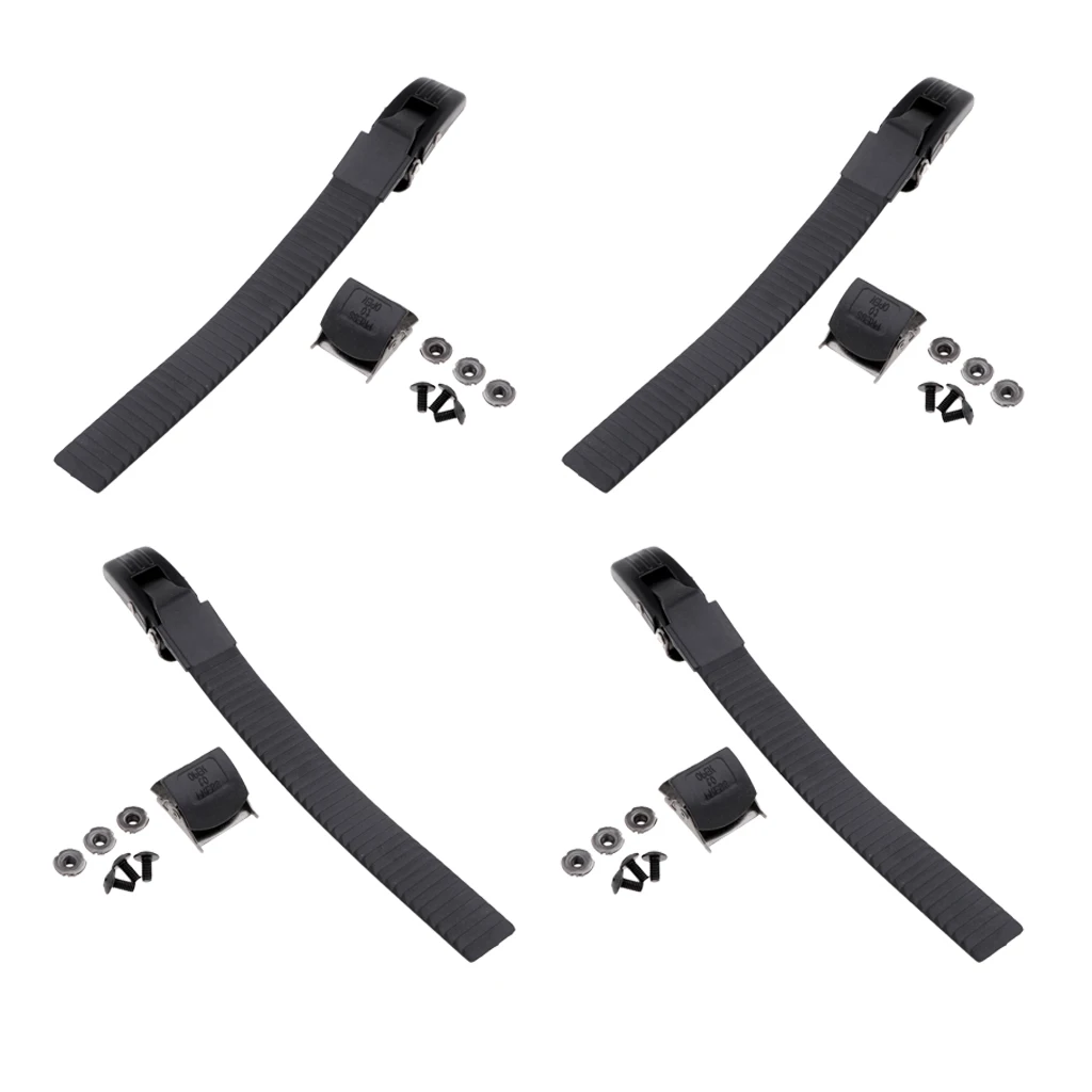 Perfeclan 4 x Inline Skate Strap Buckle with Clamp Screws Nuts Replacement