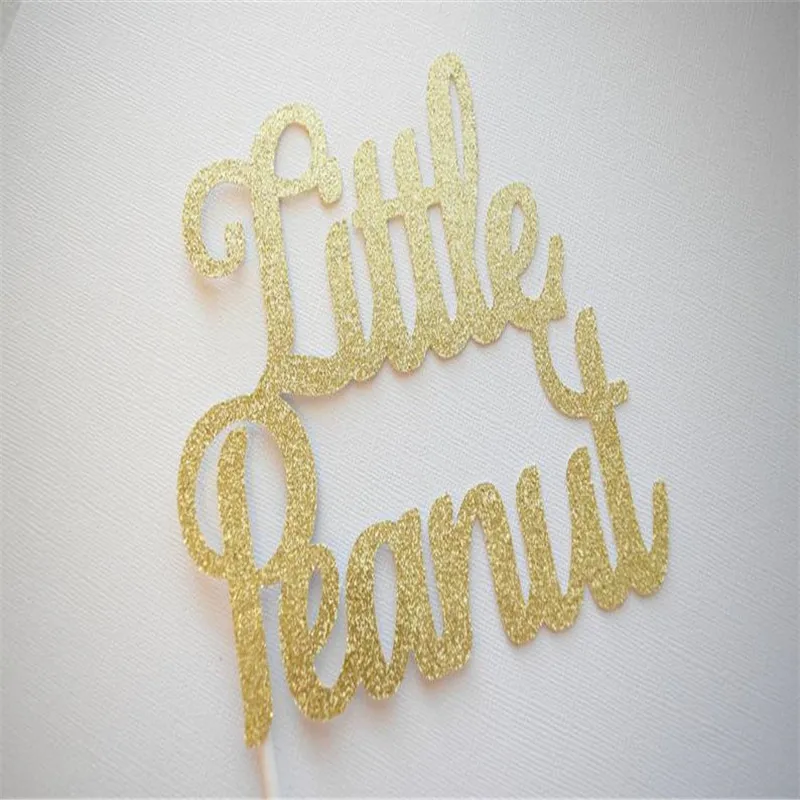 Custom Baby Shower Cake Topper Little Peanut Glitter Topper. | Дом и сад