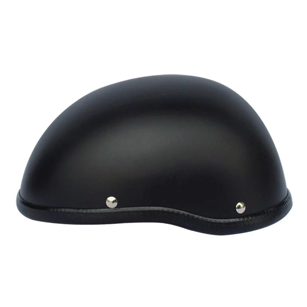 Matte Black Мужская, женская, для взрослых, для мотоцикла, Половина шлема, Череп, кепка, шляпа - Цвет: Matte Black