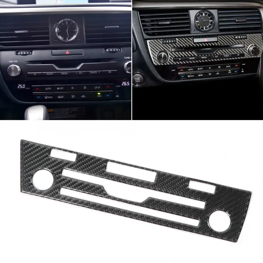 Декоративная панель CD из углеродного волокна для автомобилей Lexus RX300 270 200T 450H 2016 2017