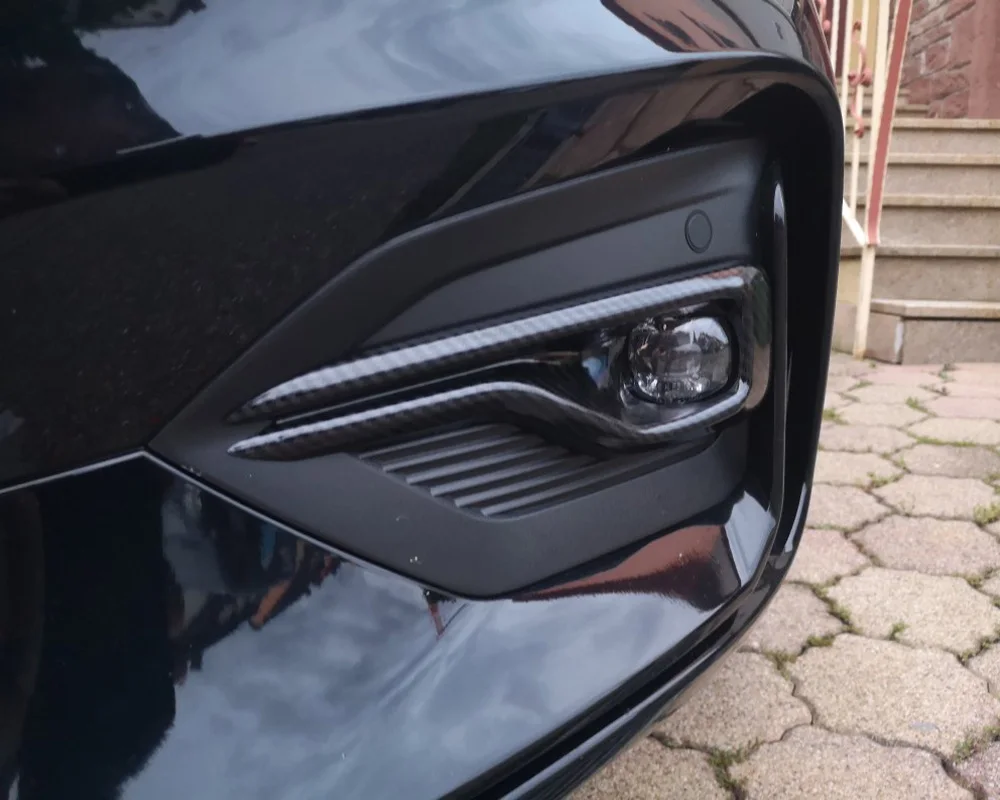 Для Ford Focus 2019 2020 ST Line ABS карбоновый автомобильный передний противотуманный