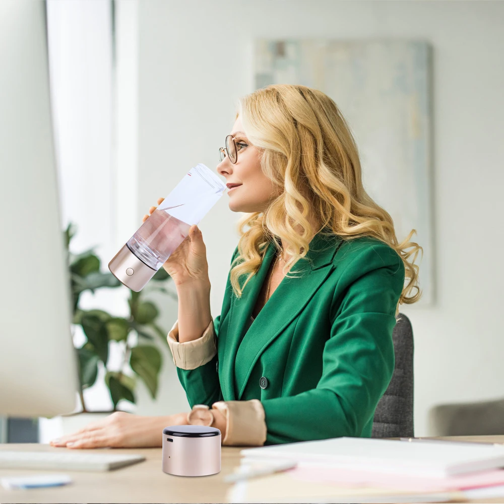 5000PPB Smart voice reminder nanometer high hydrogen genearato and MRETOH7.8HZ Multifunctional h2 water cup Breathing hydrogen