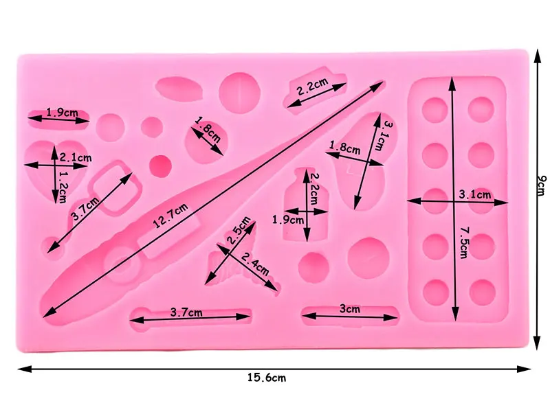 Медицинские силиконовые формы шляпа бутылка сердце медицина украшения для кексов форма для выпечки торт декоративное устройство для шоколада конфеты глина формы