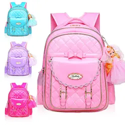 2019 новое платье для девочек школьные рюкзаки детские школьные сумки для девочек рюкзак принцесса розовый Детские ранцы школьная сумка