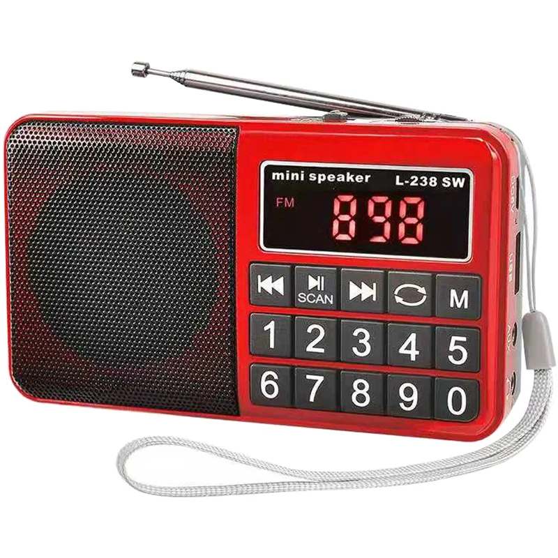 Топ L238 SW/AM/FM многодиапазонный динамик портативный цифровой радиоприемник стерео