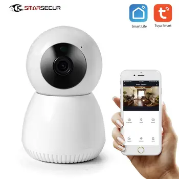 

Tuya Smart Wireless Wifi IP HD Camera IR Night Vision PTZ 360° Support 64G TF Card Two-way Voice Intercom Smart Home Camera