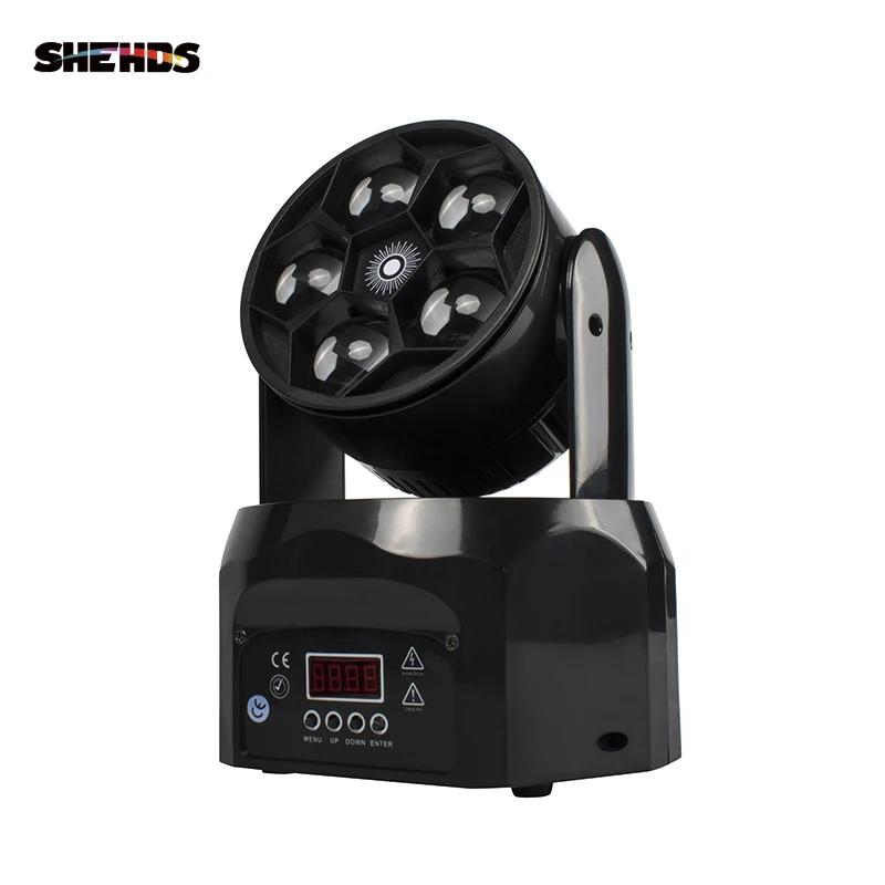 SHEHDS светодиодный луч мыть глаза пчел 5x12 Вт rgbw движущийся головной светильник