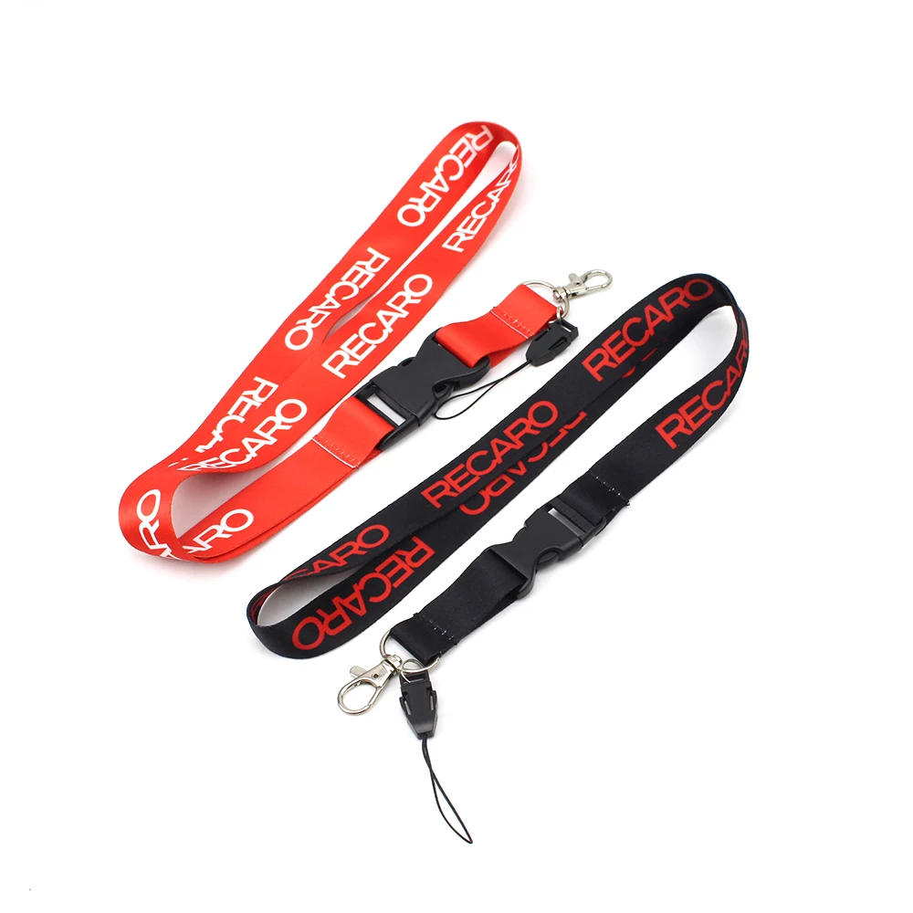 Автомобильные ключи для телефонов Lanyard гоночный Recaro JDM Стайлинг брелок ремешок на