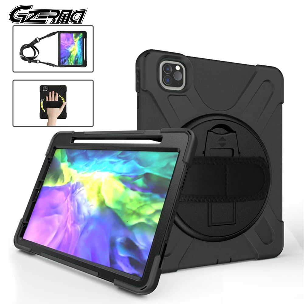 

Противоударный чехол для iPad Pro 11 дюймов 2018 2020 с держателем для карандашей, Подставка для зарядки Apple Pencil, Чехол для iPad Pro 11 2020