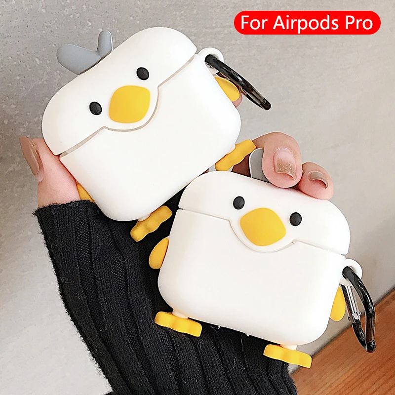 Милый мультяшный беспроводной чехол для гарнитуры Bluetooth для Apple Airpods pro, силиконовый чехол для наушников s для Airpods 1 2, защитный чехол