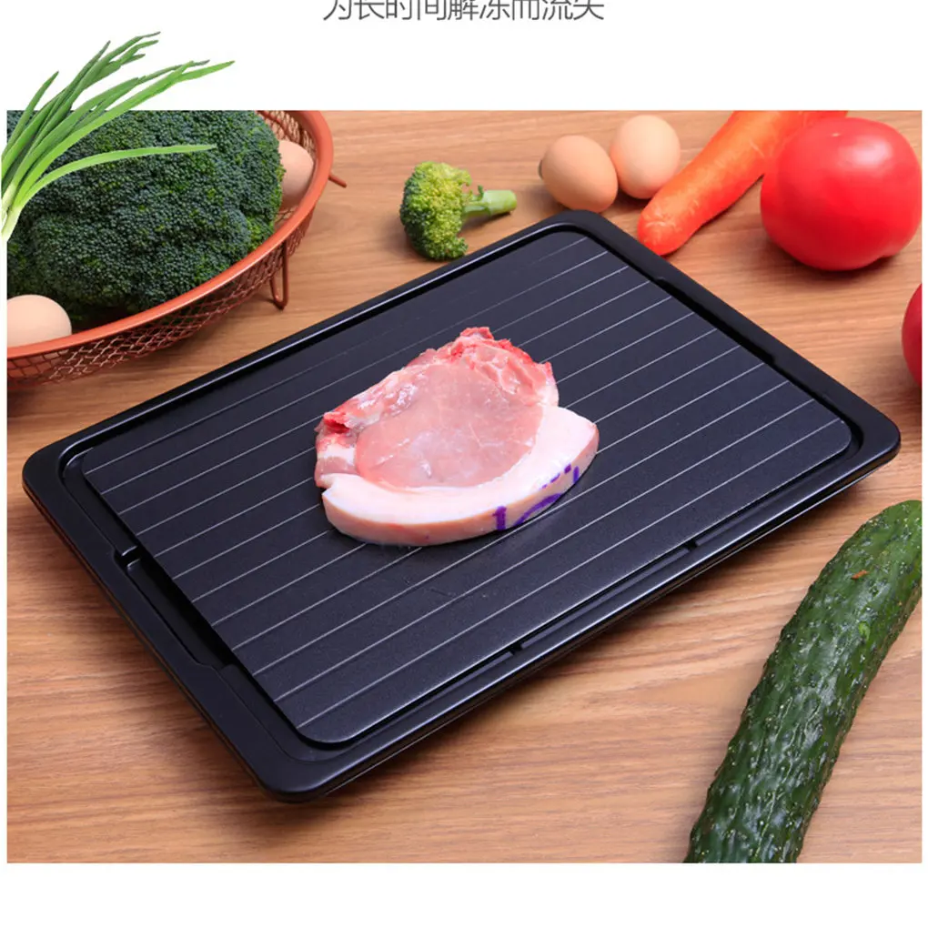 Fast Defrosting Meat Tray Aluminum Thawing Plate Food Safe Defrosting