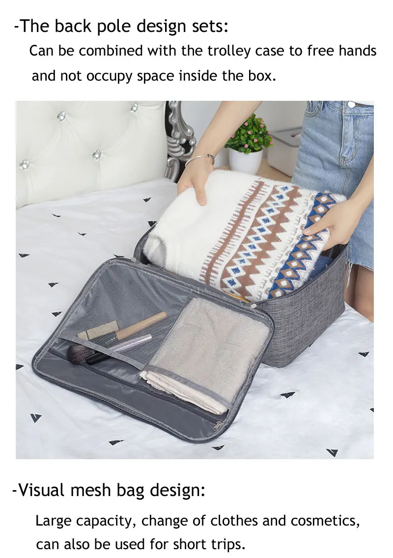 Travel bag unisex Large Capacity Luggage Bag Women WaterProof Handbags men travel bag Multifunctional Storage Travel Duffle Bag