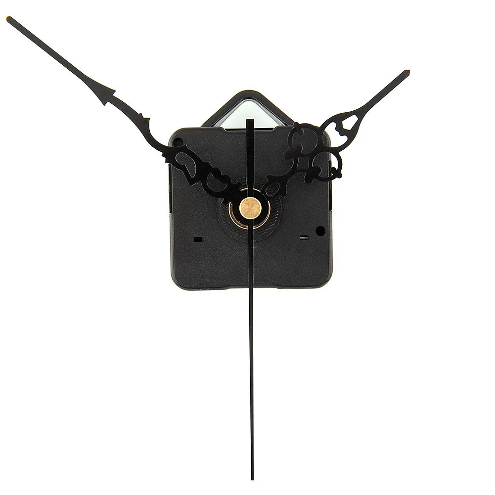 DIY самостоятельно кварцевые часы, запасные части, набор с черными стрелками