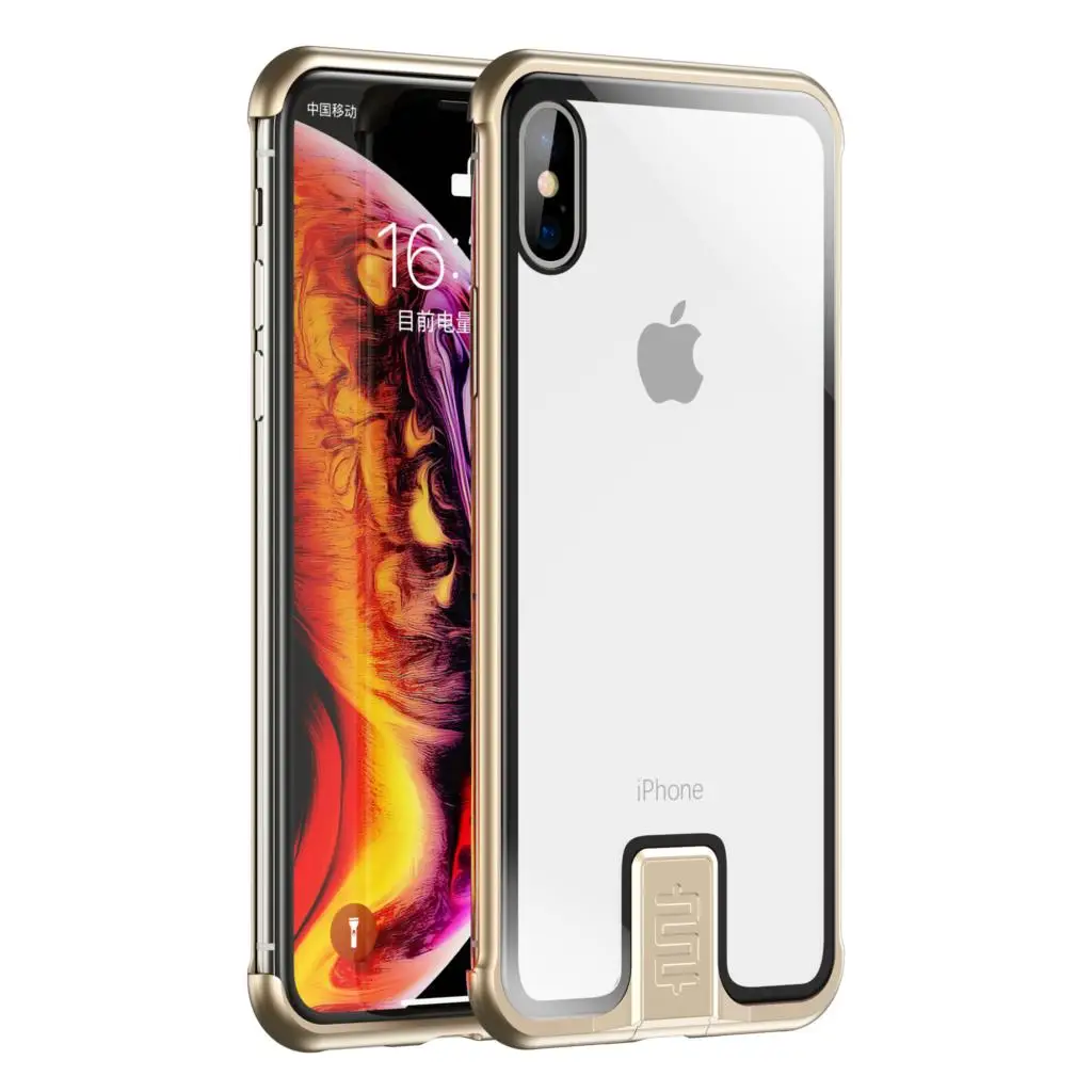 Золотой Beyour металлический чехол s для iPhone XR, чехол из закаленного стекла для телефона, чехол-бампер для iPhone 11 Pro Max XS MAX X 7 8 Plus, чехол - Цвет: Золотой