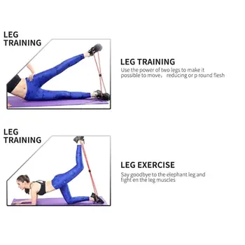 

Practical 5 Color Foam, Latex Puller Stretch Arm Apparatus 8 Word Resistance Rope Training Bands Fitness Equipments Removable