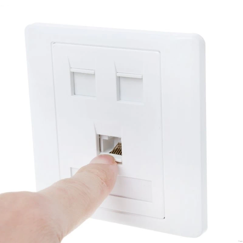 

86 Type Computer Socket Panel CAT5E Network Module RJ45 Cable Interface Outlet NEW