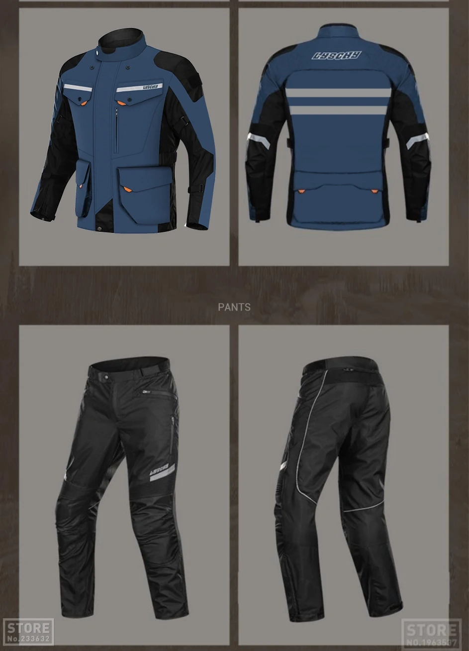 Jaqueta à Prova Água dos Homens Jaqueta de Equitação Proteção para Quatro Lyschy Motocicleta Dwaterproof Moto Motocross Respirável Estações 6 Cheap Jaquetas