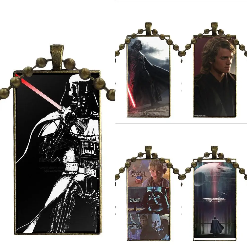Whos Your Daddy Darth Vader For Women Party Glass Cabochon Pendant Necklace Rectangle Fashion | Украшения и аксессуары