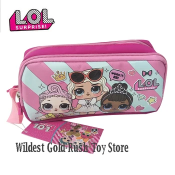 

2020 New LOL Surprise Doll Pencil Case Double-layer Large Cartoon Bag Birthday Gifts10*20*7cm