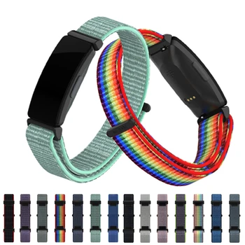 

Nylon Wrist Strap For Fitbit Inspire HR Band Soft Nylon Colorful Breathable Straps For Fitbit Inspire / Inspire HR Accessories