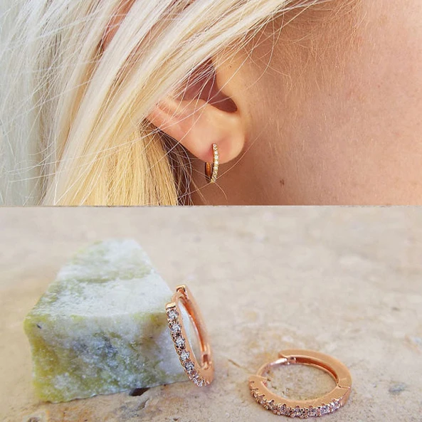 Женские круглые серьги из серебра 2017 пробы с микрозакрепкой 925 | Украшения и