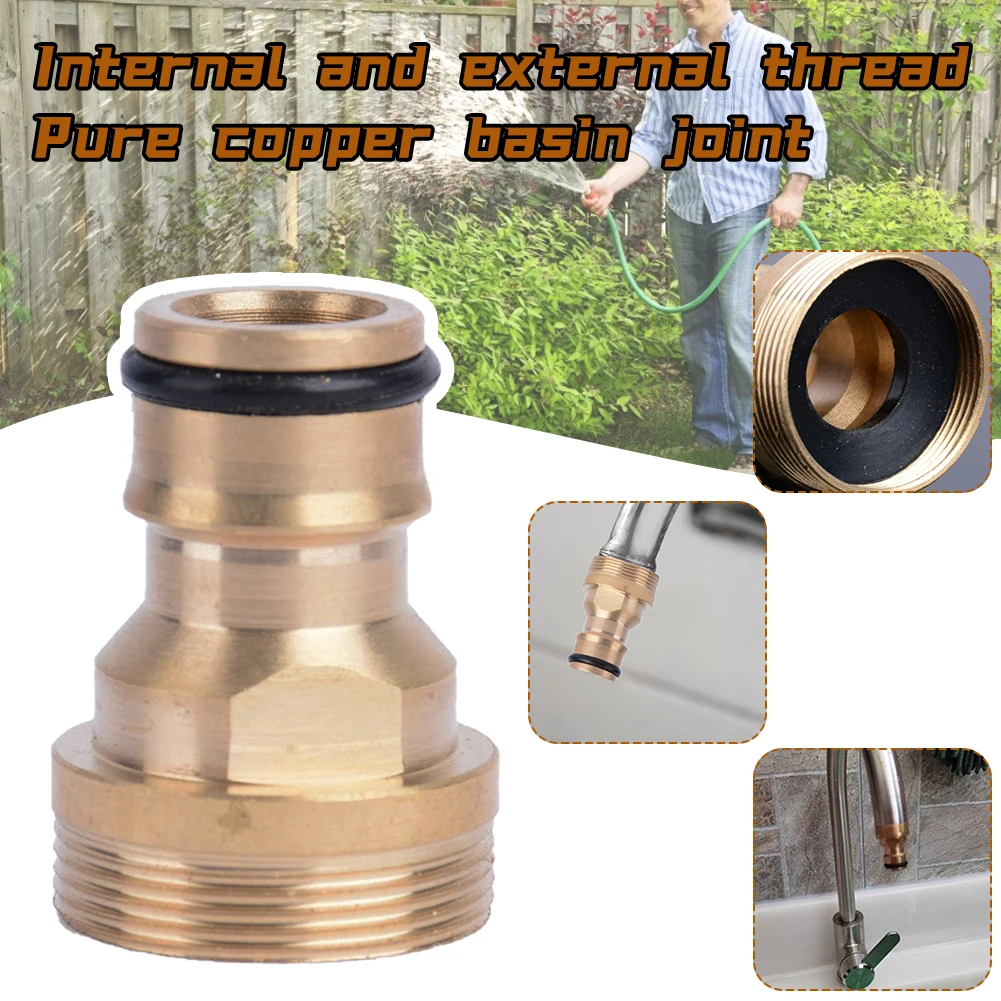 Brass Hose Tap Connector Quick Garden Faucet Adapter for Fittings Connection Accessory | Дом и сад