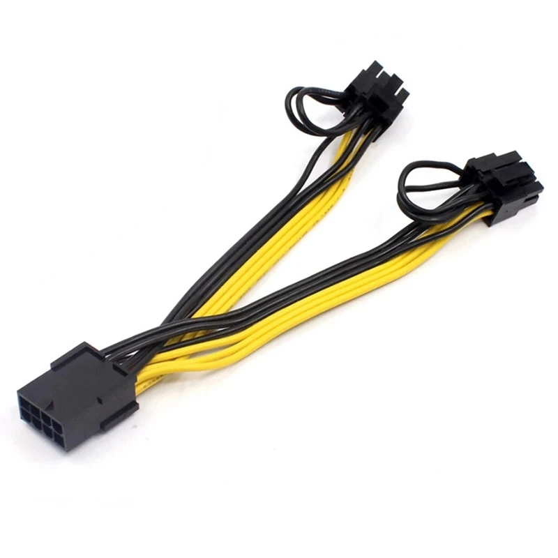 EPS/ПСВ (Процессор 8Pin до 2-Порты и разъёмы PCIe двойной PCI-E 6 + 2Pin Y сплиттер Майнер GPU