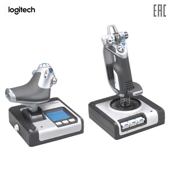 

Wheels Logitech 945-000006 controller for game simulators flight simulator shift lever steering wheel and pedals joystick G X52 Space/Flight H.O.T.A.S.