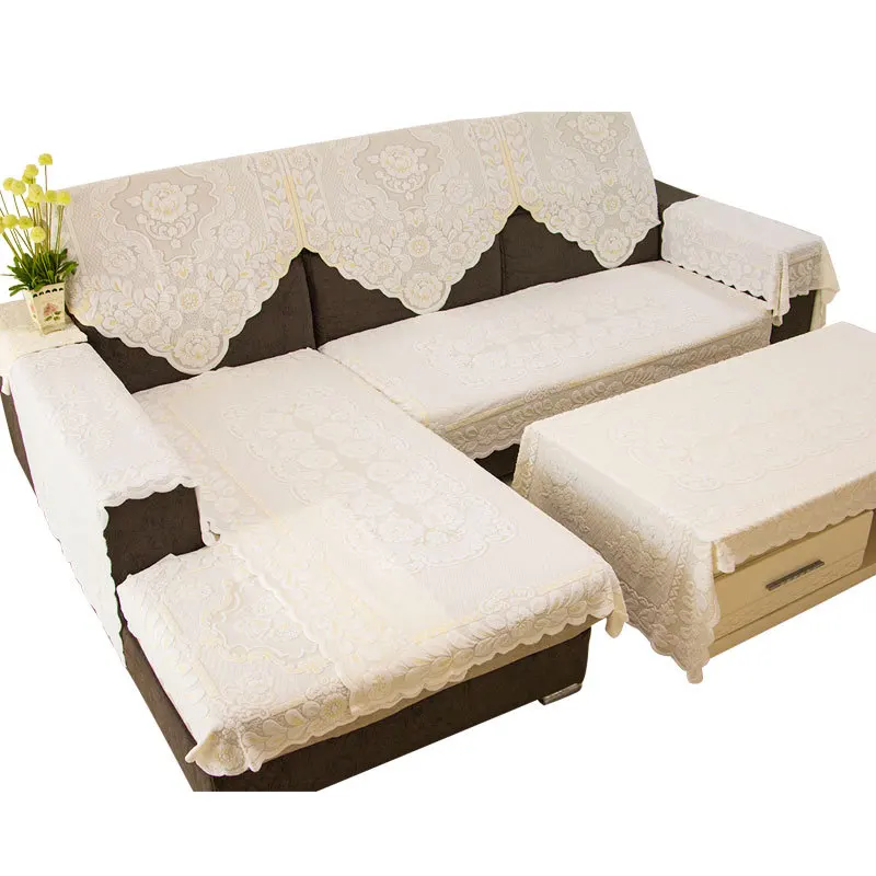 

Lace Sofa Cover Thick Sofa Cushion Case Sofa Backrest Towel Help Minimalist Modern Spring Ten Teapoy Table Table
