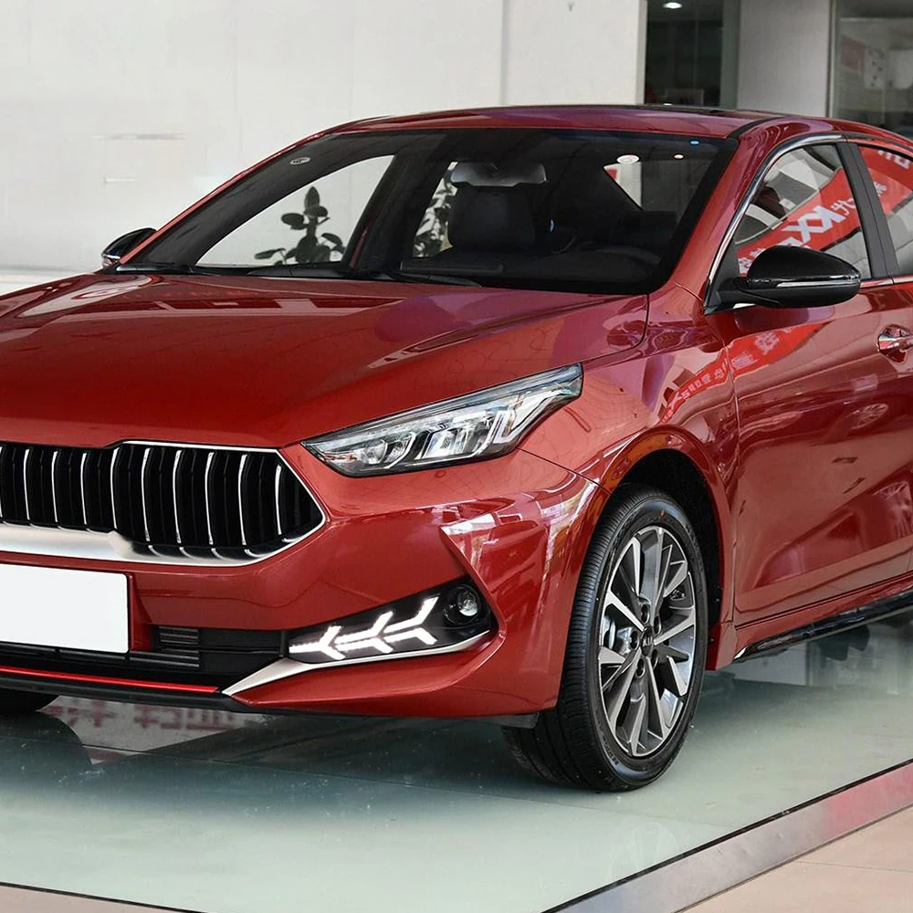 CSCSNL 1 пара для Kia K3 Cerato Светодиодный дневной ходовой светильник реле сигнала поворота 12 В автомобиля DRL противотуманная фара украшение