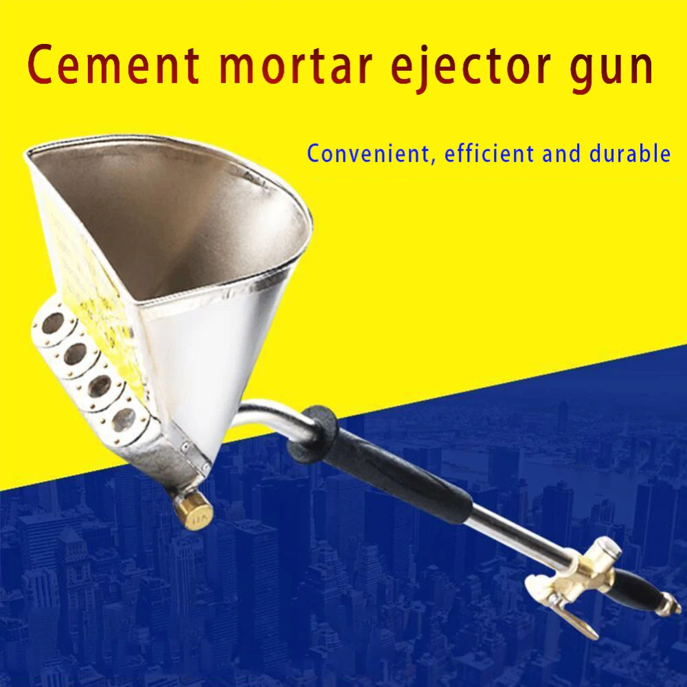 Mortar Cement Spray Gun with Hopper Bucket Wall Sprayer Stucco Plaster Sprayer Sprayer Gun Tool