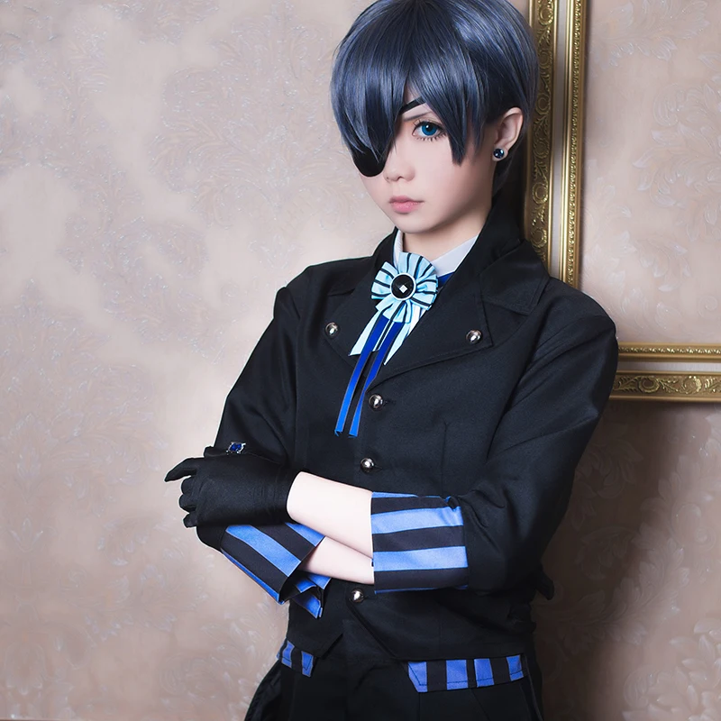 Anime Black Butler Book of the Atlantic Kuroshitsuji Ciel Phantomhive Cosplay Costume Uniform Outfit Carnival Halloween Costumes |