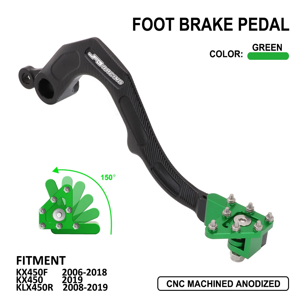 Алюминиевая задняя педаль тормоза для KAWASAKI KX450F KXF450 06-18 KX450 KX 450 19-20 KLX450R KLX 450R 08-19 |