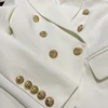 TOP QUALITY New Fashion 2024 Designer Jacket Women's Classic Double Breasted Metal Lion Buttons Blazer Outer Size S-5XL 6