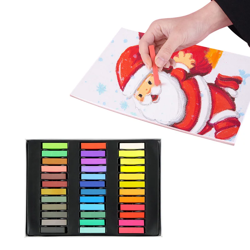 Crayons Soft Dry Pastel 6/12/24/36 Colors/Set Art Drawing Set Chalk Color Crayon Brush Stationery for Students Art Supplies colored crayons